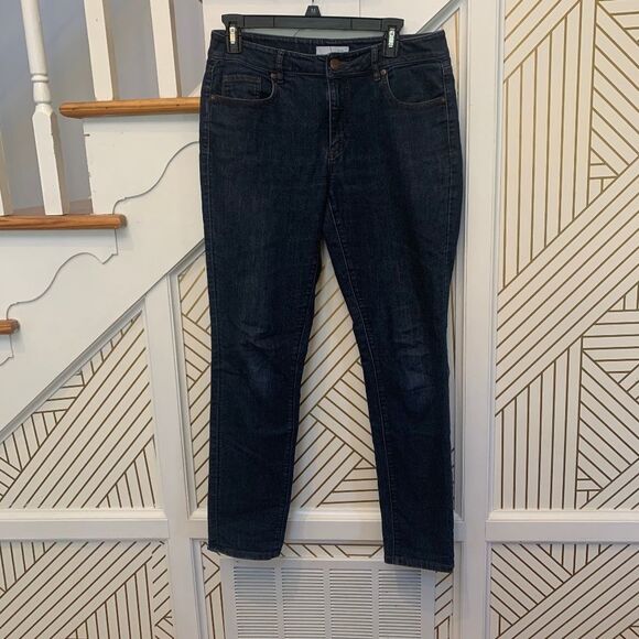 Loft Dark Wash Curvy Skinny Jeans - Picture 3 of 8